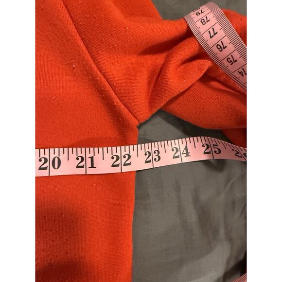 Sorry Not Sorry” Gender Neutral Red Sweatshirt Hoodie Size S - Picture 4 of 9